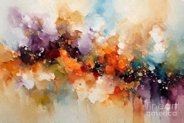 Wall Art featuring the painting Matthew 5 6. The Satisfied Soul. Contemporary Christian Art by Mark Lawrence