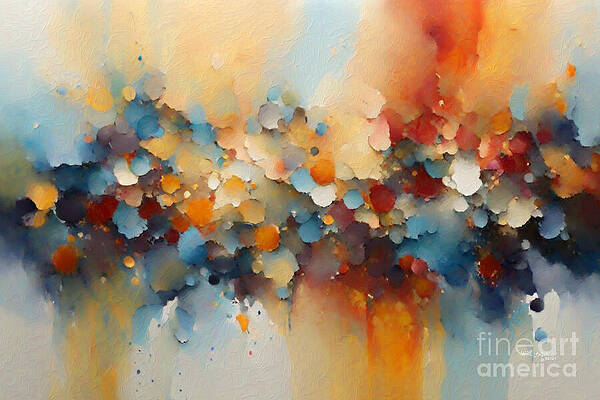 Wall Art featuring the painting Matthew 5 7. Blessed Are The Merciful. Abstract Christian Wall Art by Mark Lawrence