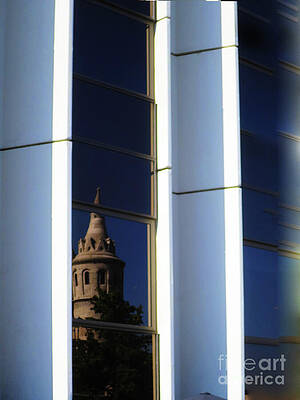 Wall Art featuring the photograph Matthias Church Reflections by Rick Locke - Out of the Corner of My Eye