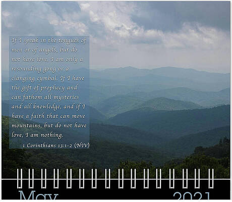 Inspirational Photograph - May 2021 Inspirational Calendar Preview by Joni Eskridge