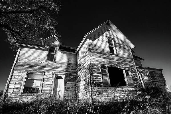 Wall Art featuring the photograph May 2022 Haunted House 1 by Alain Zarinelli