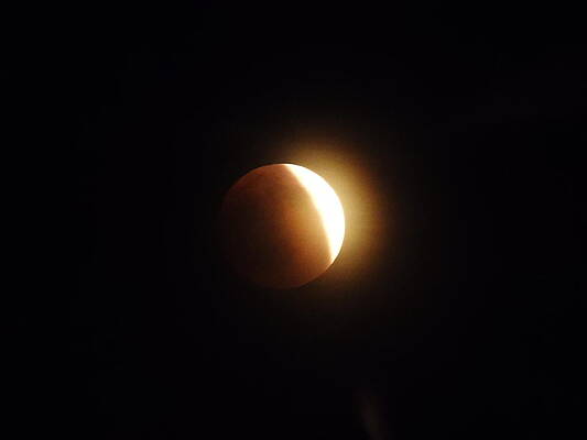 Sky Photograph - May 2022 Lunar Eclipse 2 by Amanda R Wright