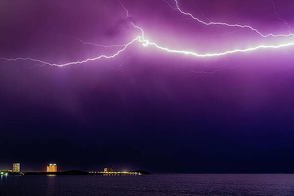 Mexico Wall Art featuring the photograph Mazatlan Lightning by Tommy Farnsworth