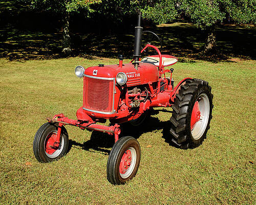 Wall Art featuring the photograph McCormick Farmall Cub Tractor by Flees Photos