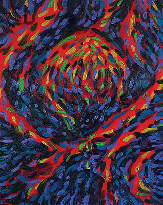 Wall Decor Painting - MCG No. 58 Abstract Oil Painting by Michel Cruz-Garcia