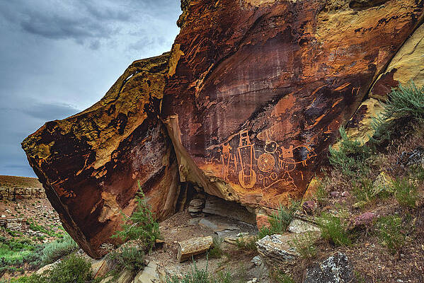 Scenery Photograph - McKee Springs Petroglyphs, Utah by Abbie Warnock