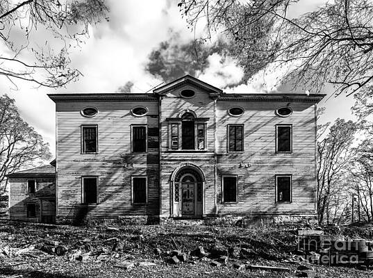 Tree Wall Art featuring the photograph Means Mansion Exterior In Middlebury, Vermont by Eric Killorin