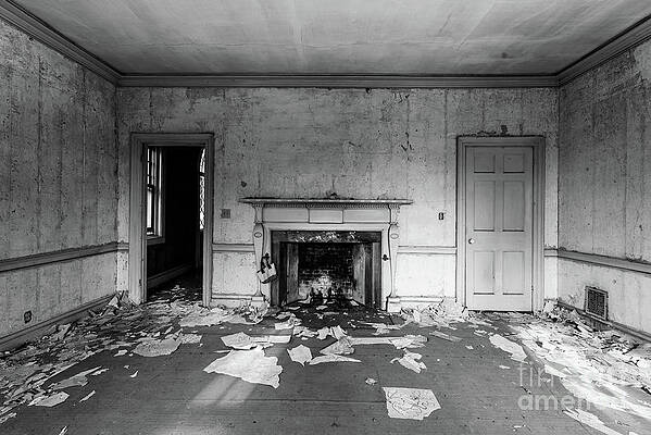 Wall Art featuring the photograph Means Mansion Interior Room Middlebury Vermont by Eric Killorin