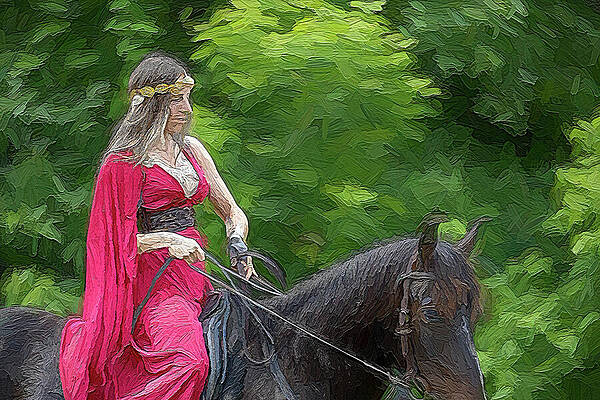 Wall Art featuring the photograph Medieval Faire, Black Creek Pioneer Village 1 by John Twynam