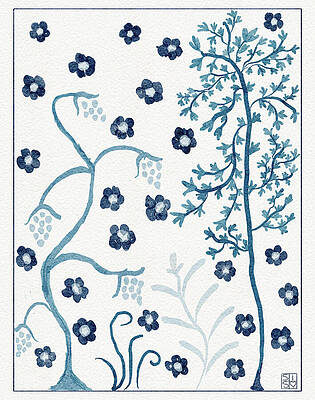 Iris Wall Art featuring the digital art Medieval Motifs by Snow Iris Studio