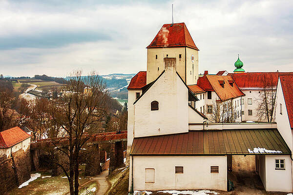 Winter Wall Art featuring the photograph Medieval Walls In Passau, Germany by Tatiana Travelways