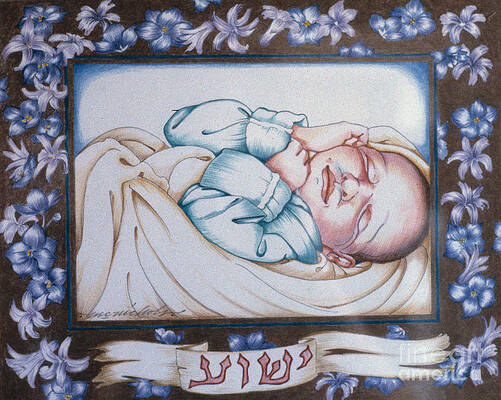 Melissa As Baby Jesus Print