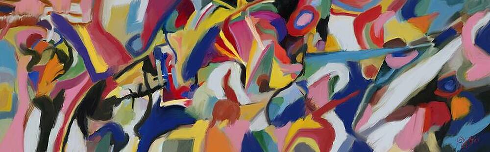 Chaotic Painting - Melrose by Sonja Kraft