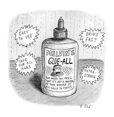 Fast Drawing - Melvin's Glue All by Roz Chast