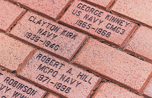 Photograph - Memorial Bricks by Robert Allen Hill