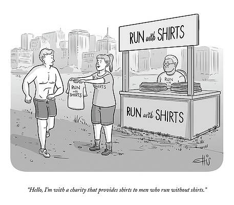 Charity Run with Shirts Wall Art