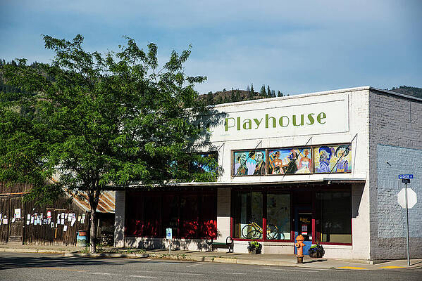State Route 20 Photograph - Merc Playhouse In Twisp by Tom Cochran