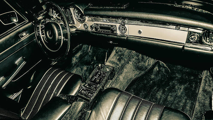 Wall Art featuring the photograph Mercedes 280 SL Collector Auto 0847-FV300 by Neptune Images