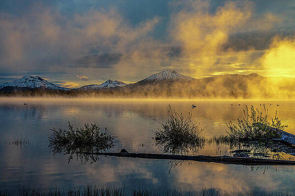 Mountain Wall Art featuring the photograph Merging Morning by Tim Lyden