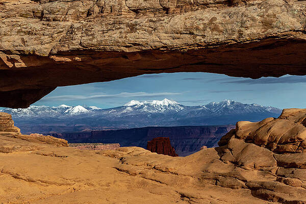 Sky Photograph - Mesa Arch In Canyonlands National Park by Ed Clark