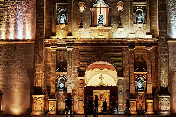 Wall Art featuring the photograph Mesa Time At The Campeche Cathedral by Tatiana Travelways