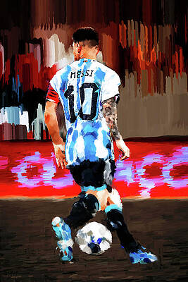 Sports Wall Art featuring the digital art Running Man by Gradify Creations