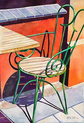 Washington Painting - Metal Chair by Grant Nixon