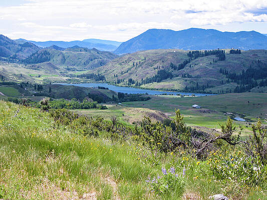 Wall Art featuring the photograph Perrygin Lake In The Spring Landscape by Omaste Witkowski