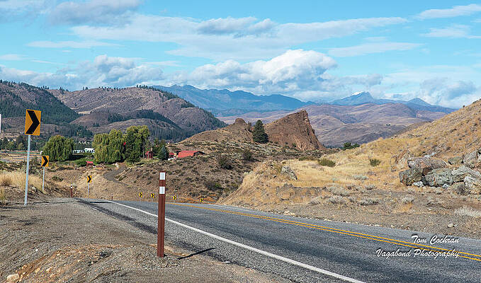 State Route 20 Photograph - Methow Valley Brown Hills And SR 20 by Tom Cochran