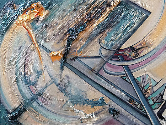 Chaotic Wall Art featuring the painting Meticulous Indulgence by Brian Allen