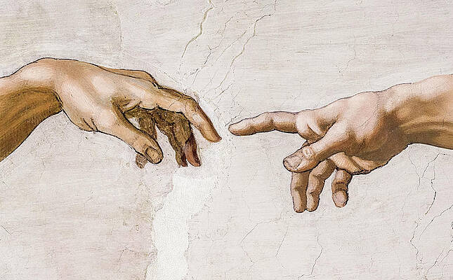 Michelangelo's Creation of Adam Wall Art