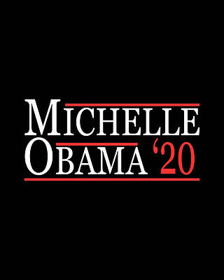 Cool Wall Art featuring the digital art Michelle Obama 2020 by Flippin Sweet Gear