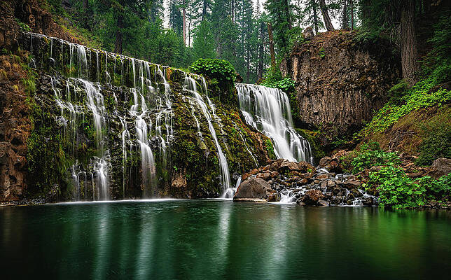 California Photograph - Middle McCloud Falls Closeup, California by Abbie Warnock