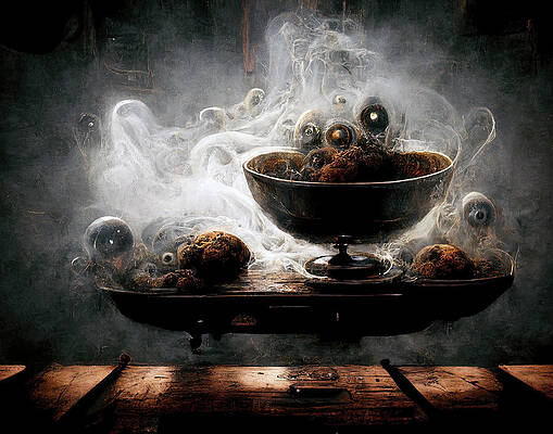 Abstract Digital Art - Midnight Snack For My Tired Brain by Ron Weathers