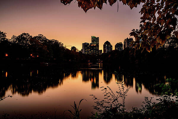 Vibrant Photograph - Midtown Atlanta At Dusk by Anthony Hightower