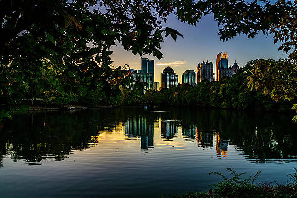 Georgia Photograph - Midtown Atlanta Evening Glow by Anthony Hightower