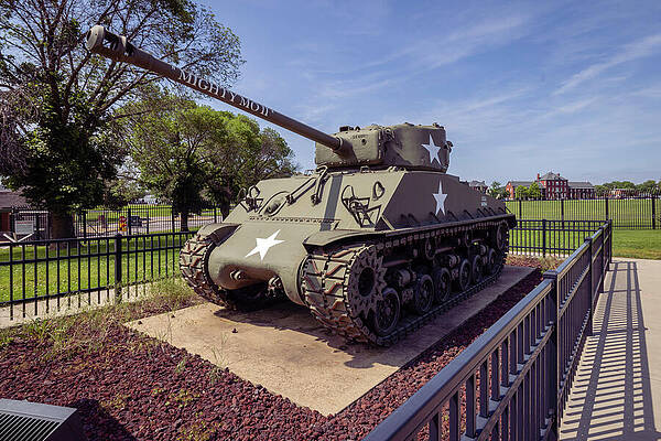 Vintage Photograph - Mighty Mo, Jefferson Barracks, Missouri by Robert Niemeier