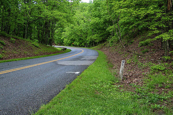 Wall Art featuring the photograph Mile Post 97 - Taylor Mtn Overlook by Deb Beausoleil