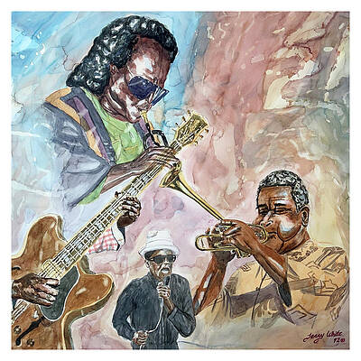 Lucille Wall Art featuring the painting Miles Of Sound by Terry White