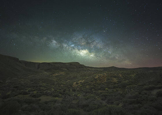 Photograph - Milky Way Arch Tenerieffe Spain by Charnwood Photography Fine Art