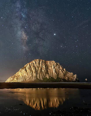 Sky Photograph - Milky Way Over The Rock by Beth Sargent