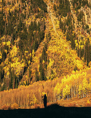 Wall Art featuring the photograph Million Dollar Highway Photographer In Fall by Dan Sproul