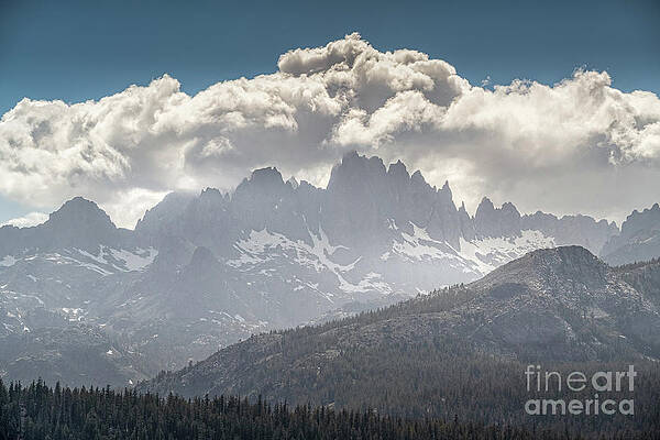 Cloud Photograph - Minaret Vista And Ritter Range Panoramic Views by Abigail Diane Photography