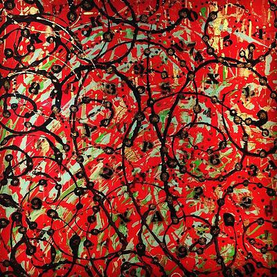 Wall Art featuring the painting Mind Games by Barbara Landry