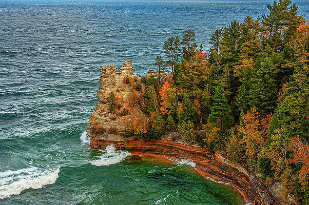 Fall Wall Art featuring the photograph Miner's Castle In Autumn by Michael Collins