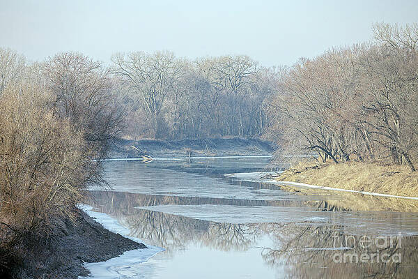 Winter Photograph - Minnesota River In Feb 2024 by Natural Focal Point Photography