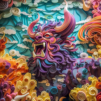 Digital Art - Minotaur Parent by Paul Charles