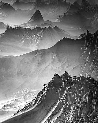 Mysterious Mountain Landscape Photograph
