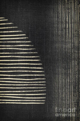 Geometric Digital Art - Mirrored Stripes No2 by Ema Paraschiv