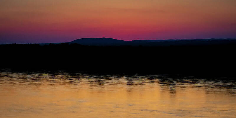 Missouri Wall Art featuring the photograph Missouri River Sunset by Jeff Phillippi